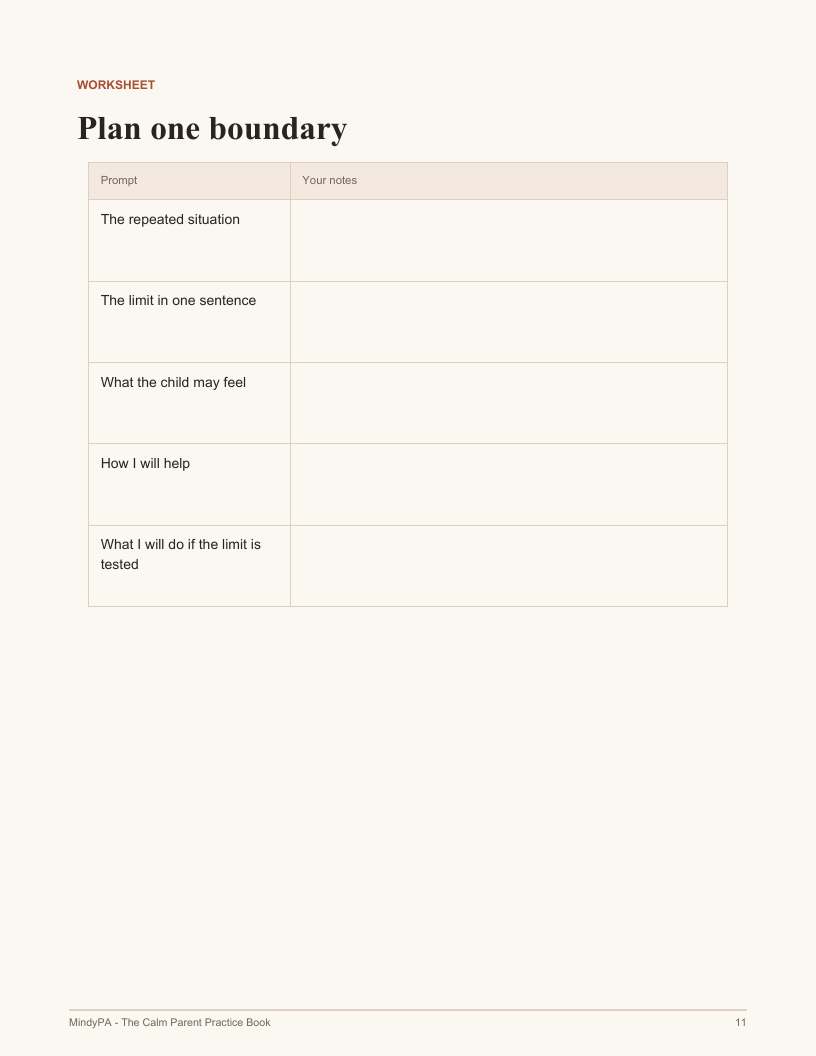 A printable reflection worksheet from the practice book